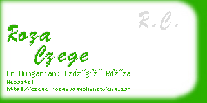 roza czege business card